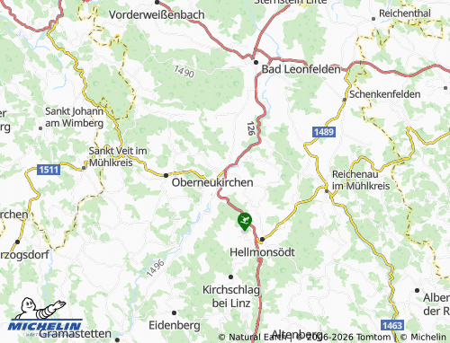 MICHELIN Zwettl an der Rodl map - ViaMichelin