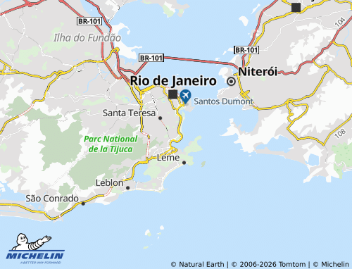 MICHELIN Flamengo map - ViaMichelin