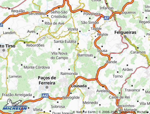 MICHELIN Lustosa map - ViaMichelin
