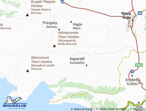 MICHELIN Lefktra map - ViaMichelin