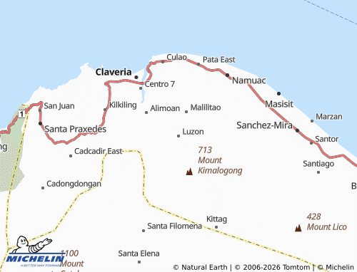 Mappa MICHELIN Luzon - ViaMichelin