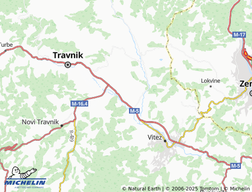 MICHELIN Pokrajčići map - ViaMichelin