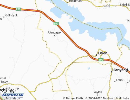 MICHELIN Çatalpınar map - ViaMichelin