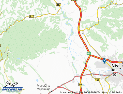 Mapa MICHELIN Sečanica - ViaMichelin