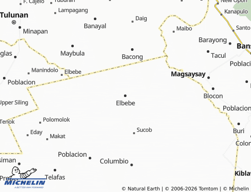 MICHELIN Elbebe map - ViaMichelin