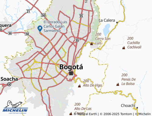 MICHELIN Bosque Calderón map - ViaMichelin