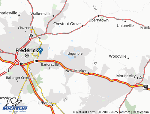 MICHELIN Linganore map - ViaMichelin