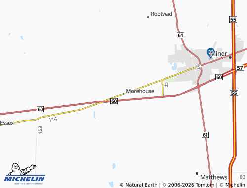 Mapa MICHELIN Morehouse - ViaMichelin