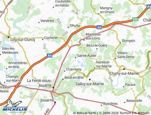 Mappa MICHELIN Sainte-Aulde - ViaMichelin