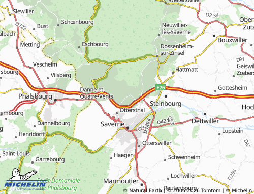 Mapa MICHELIN Saint-Jean-Saverne - ViaMichelin