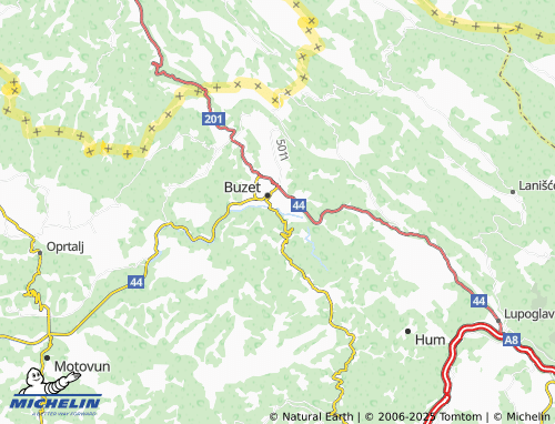MICHELIN Juričići map - ViaMichelin