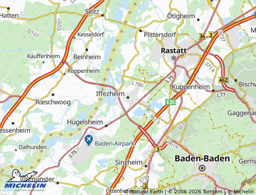 Mapa MICHELIN Iffezheim - ViaMichelin