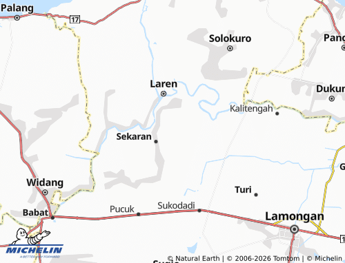 MICHELIN Gumantuk map - ViaMichelin