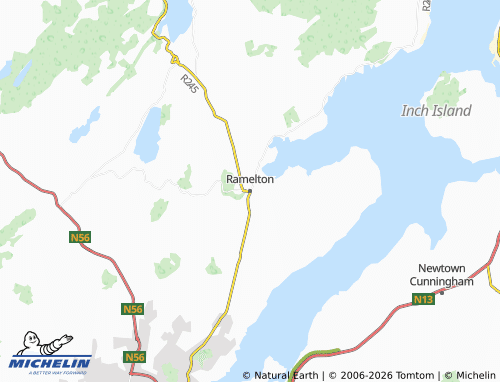Kaart MICHELIN Ramelton - ViaMichelin