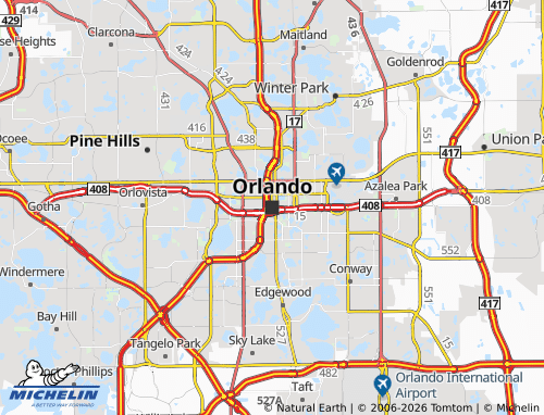 Mappa MICHELIN Orlando - ViaMichelin
