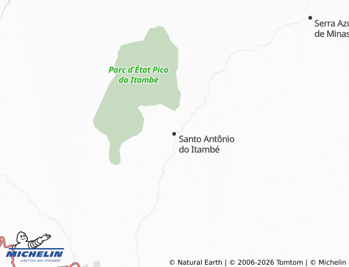 Mapa MICHELIN Santo Antônio do Itambé - ViaMichelin
