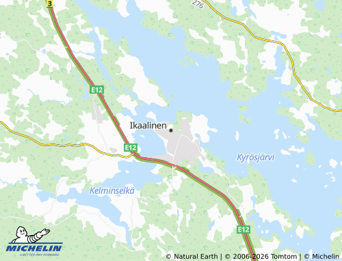 Kaart MICHELIN Ikaalinen - ViaMichelin