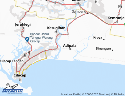 MICHELIN-Landkarte Penggalang - ViaMichelin