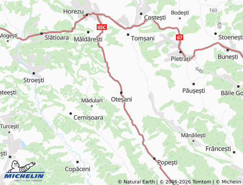Mappa MICHELIN Oteșani - ViaMichelin