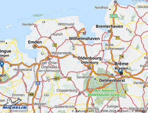 MICHELIN Ammerland map - ViaMichelin