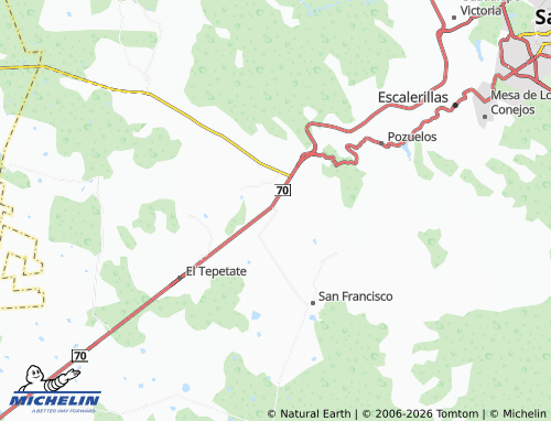 MICHELIN-Landkarte San Antonio - ViaMichelin