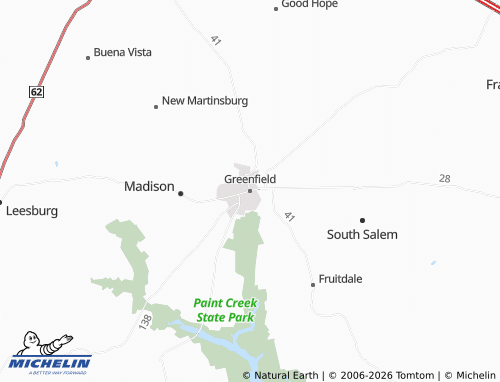 Mapa MICHELIN Greenfield - ViaMichelin