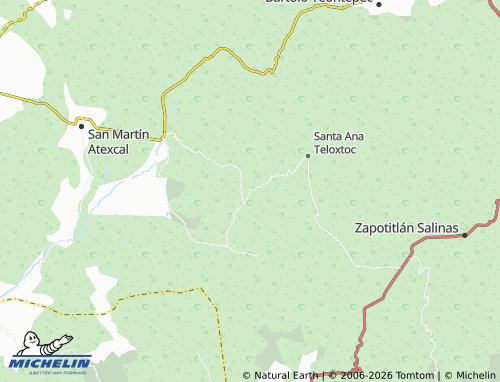 MICHELIN San Lucas Teteletitlán map - ViaMichelin