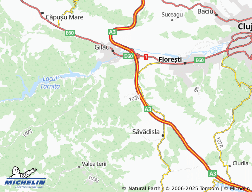 MICHELIN Stolna map - ViaMichelin