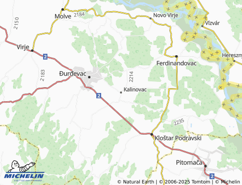 Carte MICHELIN Kalinovac - ViaMichelin