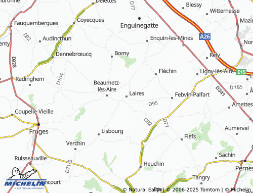 MICHELIN Laires map - ViaMichelin