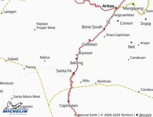 MICHELIN Baliling map - ViaMichelin