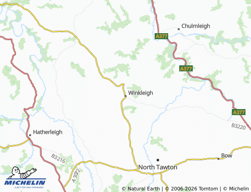 Carte MICHELIN Winkleigh - ViaMichelin