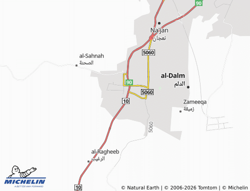 MICHELIN-Landkarte al-Sahnah - ViaMichelin