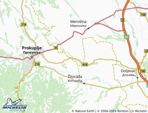 Mapa MICHELIN Donja Rasovača - ViaMichelin