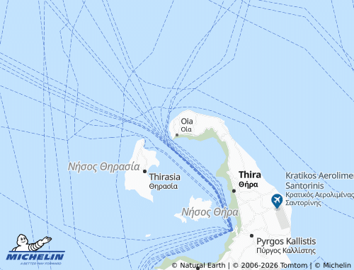Carte MICHELIN Oia - ViaMichelin