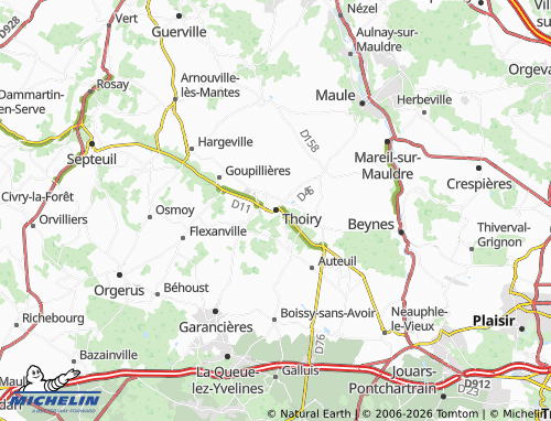 Mapa MICHELIN Thoiry - ViaMichelin