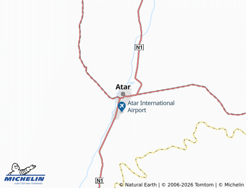 Carte MICHELIN Atar - ViaMichelin