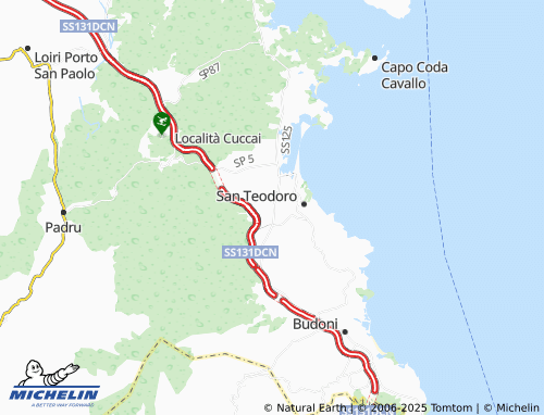 MICHELIN La Runcina map - ViaMichelin