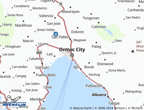 MICHELIN Ormoc City map - ViaMichelin