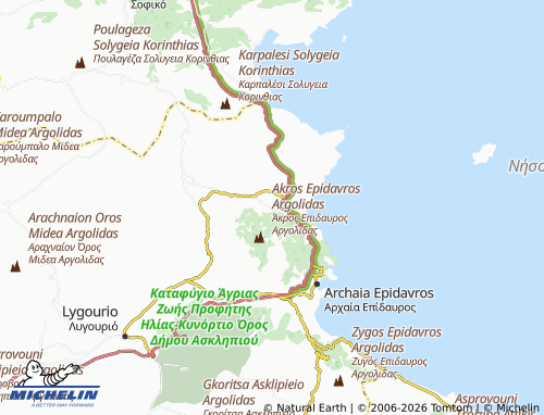 Carte MICHELIN Nea Epidavros - ViaMichelin