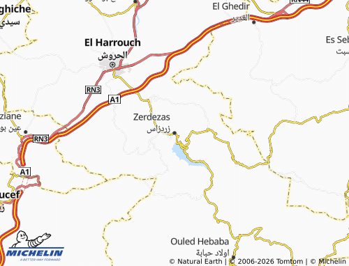 Carte MICHELIN Zerdezas - ViaMichelin