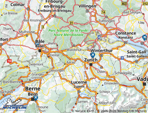 Kaart MICHELIN Brugg - ViaMichelin