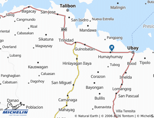 MICHELIN Hinlayagan Ilaya map - ViaMichelin