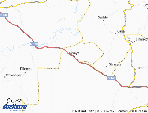 MICHELIN Akkaya map - ViaMichelin