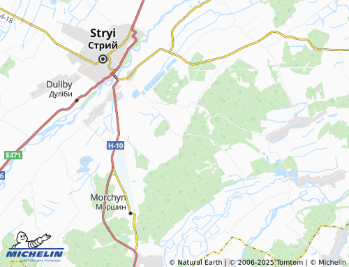 MICHELIN Berezhnytsia map - ViaMichelin
