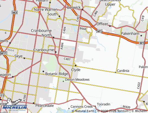 Mapa MICHELIN Clyde North - ViaMichelin