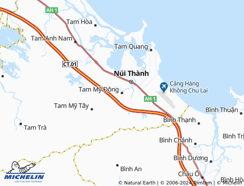 MICHELIN Tam Mỹ Đông map - ViaMichelin