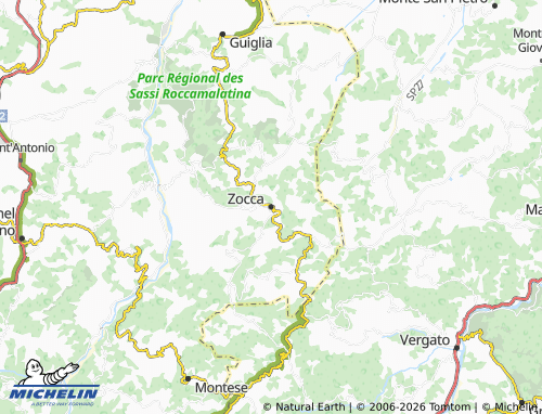 Kaart MICHELIN Zocca - ViaMichelin