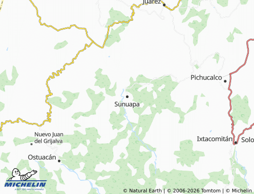 MICHELIN Sunuapa map - ViaMichelin