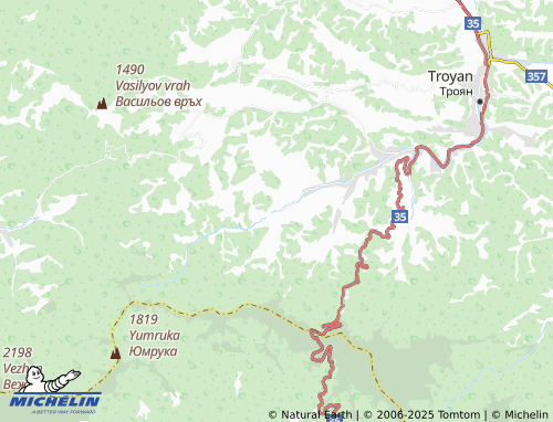 MICHELIN Chiflik map - ViaMichelin